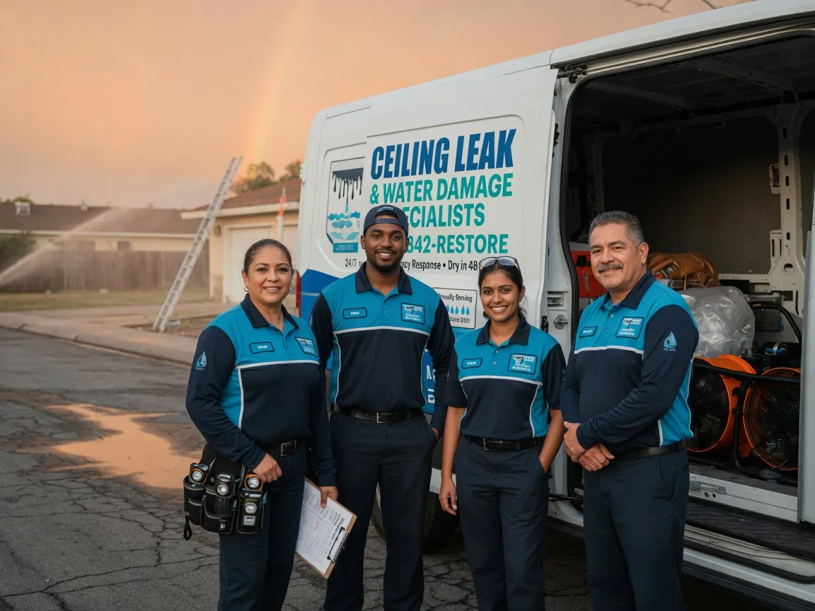 Ceiling Leak Cleanup company in West Point, TX