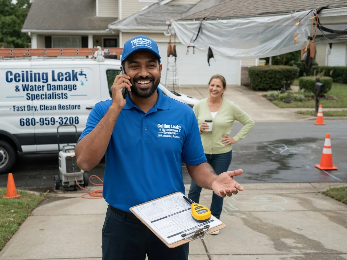 Ceiling Leak Cleanup West Point, TX FAQs